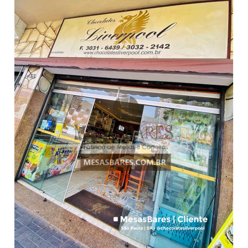 MesasBares | Cliente -Chocolates LiverPool Doceria - Butantã, São Paulo - SP